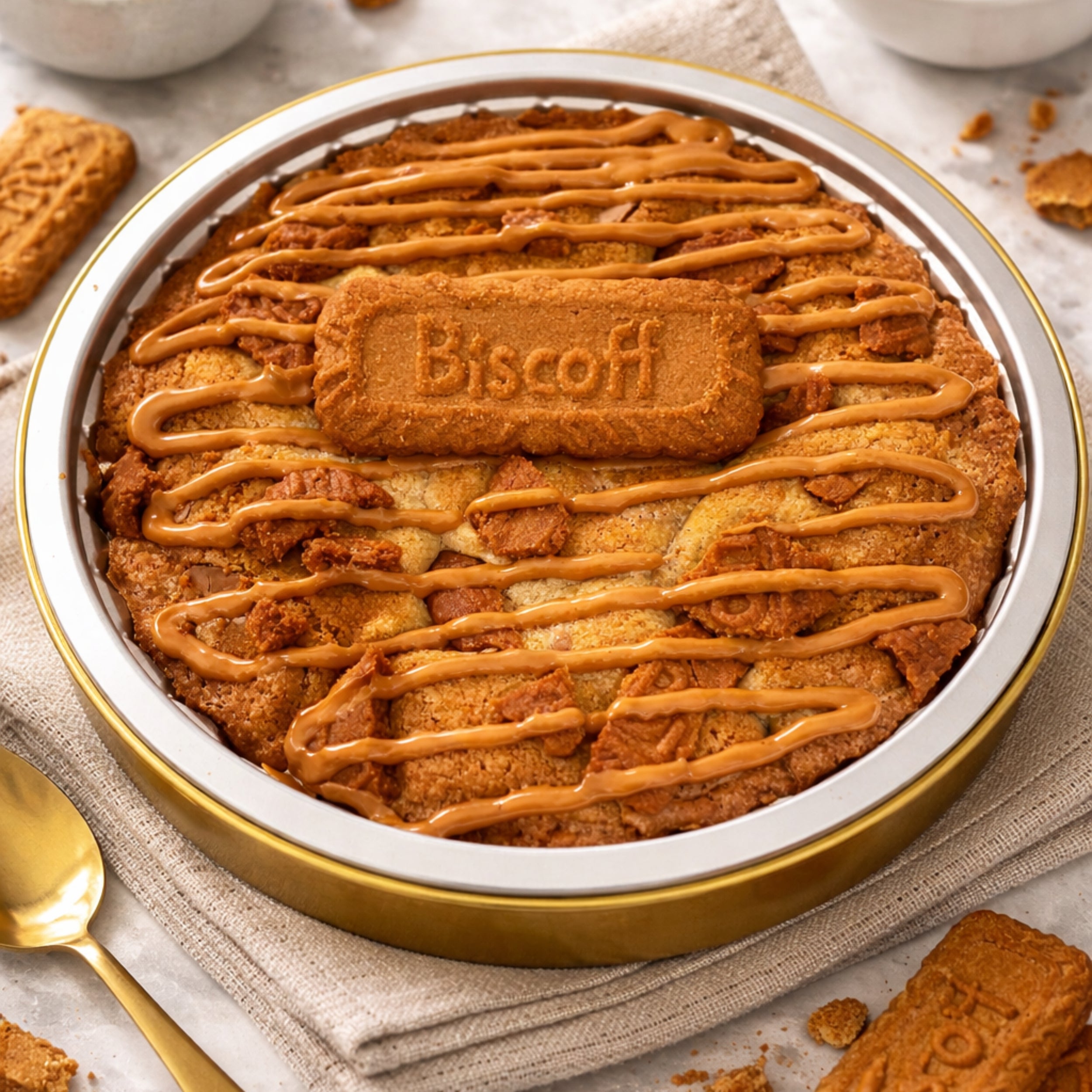 Scoopable Biscoff Chocolate Chip Cookie